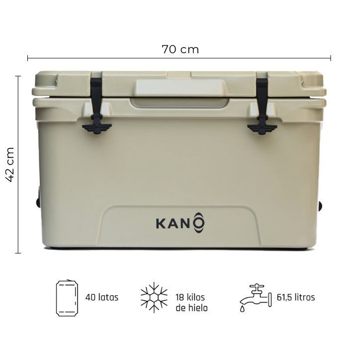 Cooler Nevera Rígida San Rafael 65QT Beige Kano-1