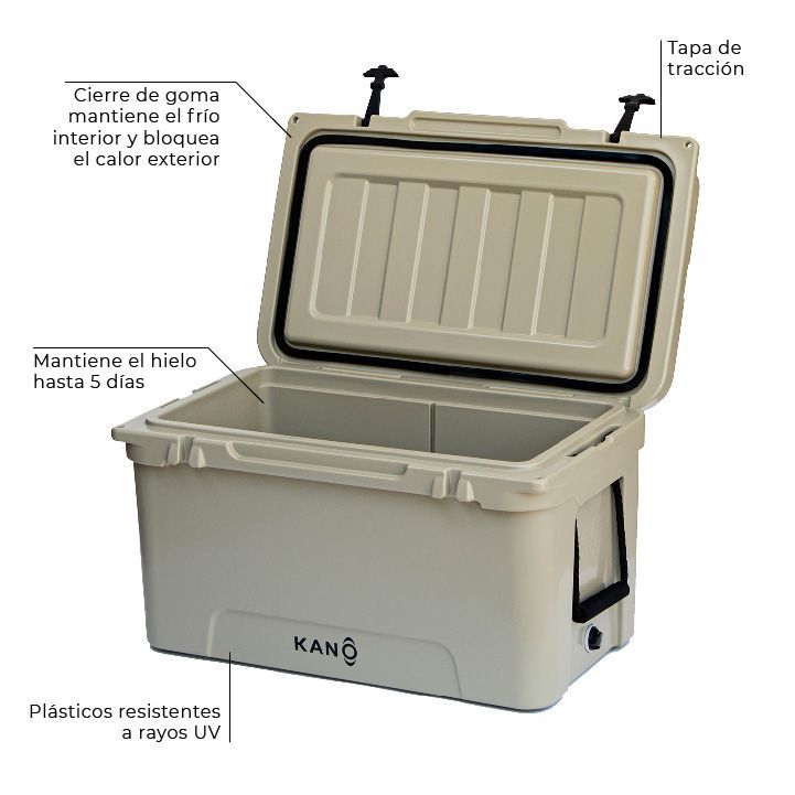 Cooler Nevera Rígida San Rafael 65QT Beige Kano-3