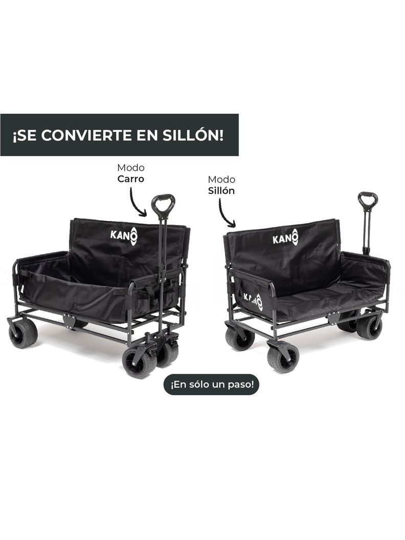 Carro de Transporte Convertible Sillón Kano Seat Plegable-2