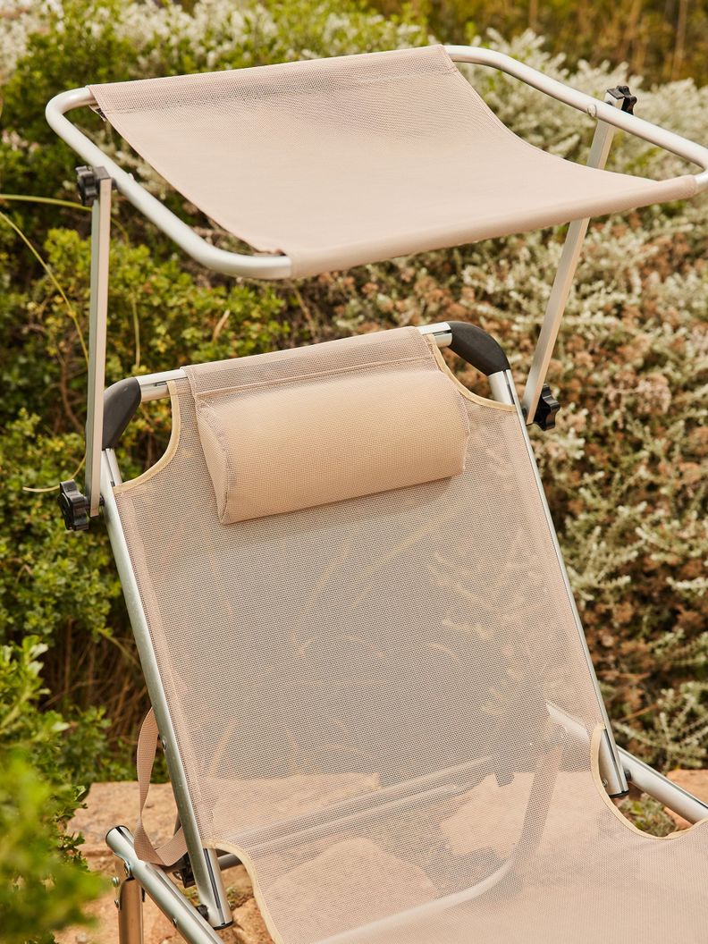 Reposera Plegable con Techo Relan Areia Reclinable-5