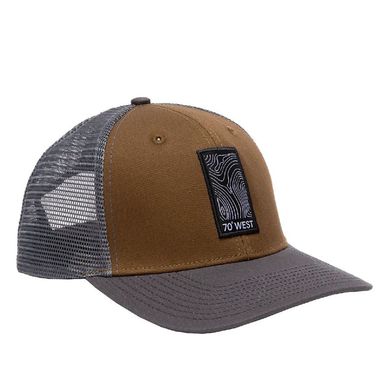 Jockey Gorra Ajustable 70 West Gris y Café Kano-2