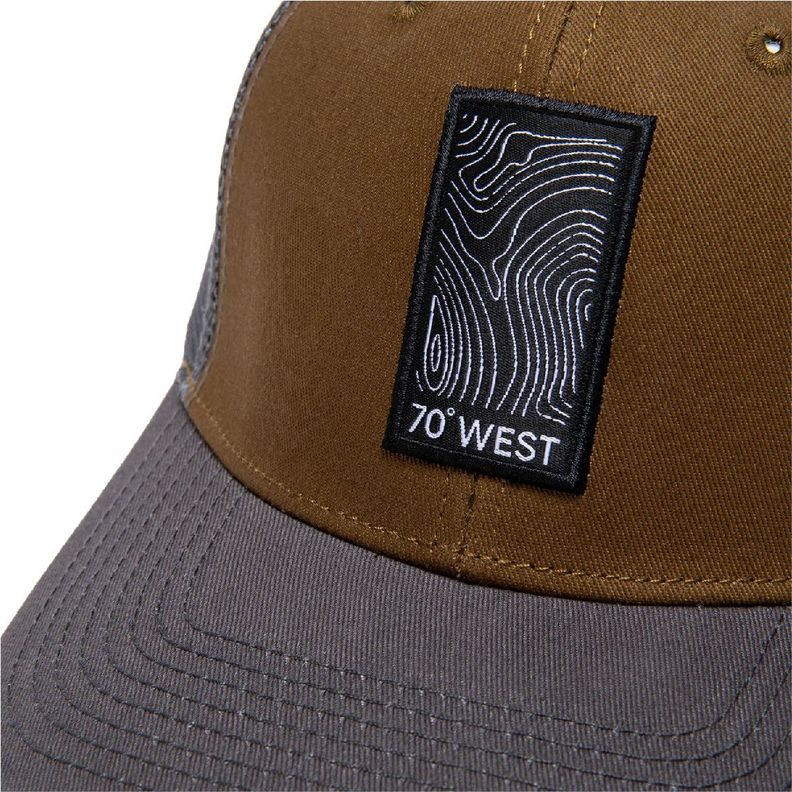 Jockey Gorra Ajustable 70 West Gris y Café Kano-3