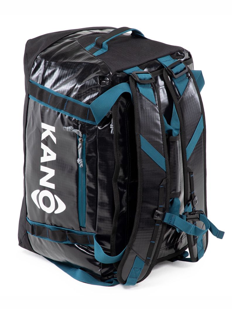 Bolso Mochila Impermeable Negro Kano Outdoor 40L Plegable-5