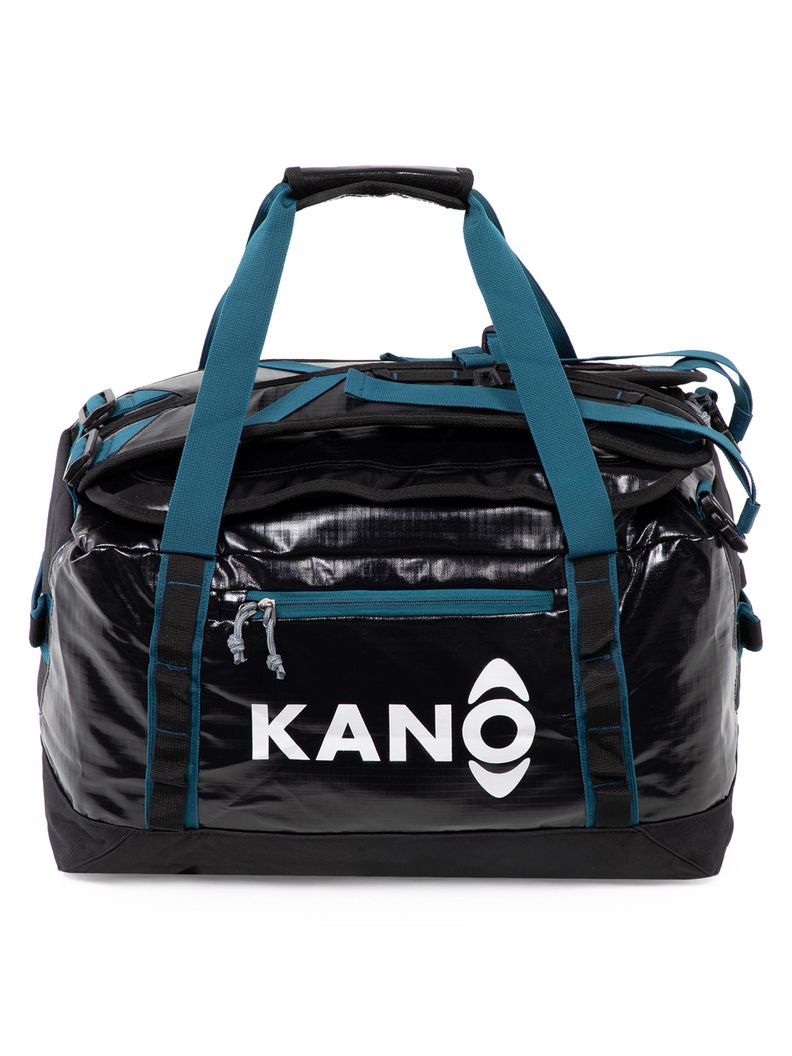 Bolso Mochila Impermeable Negro Kano Outdoor 40L Plegable-6