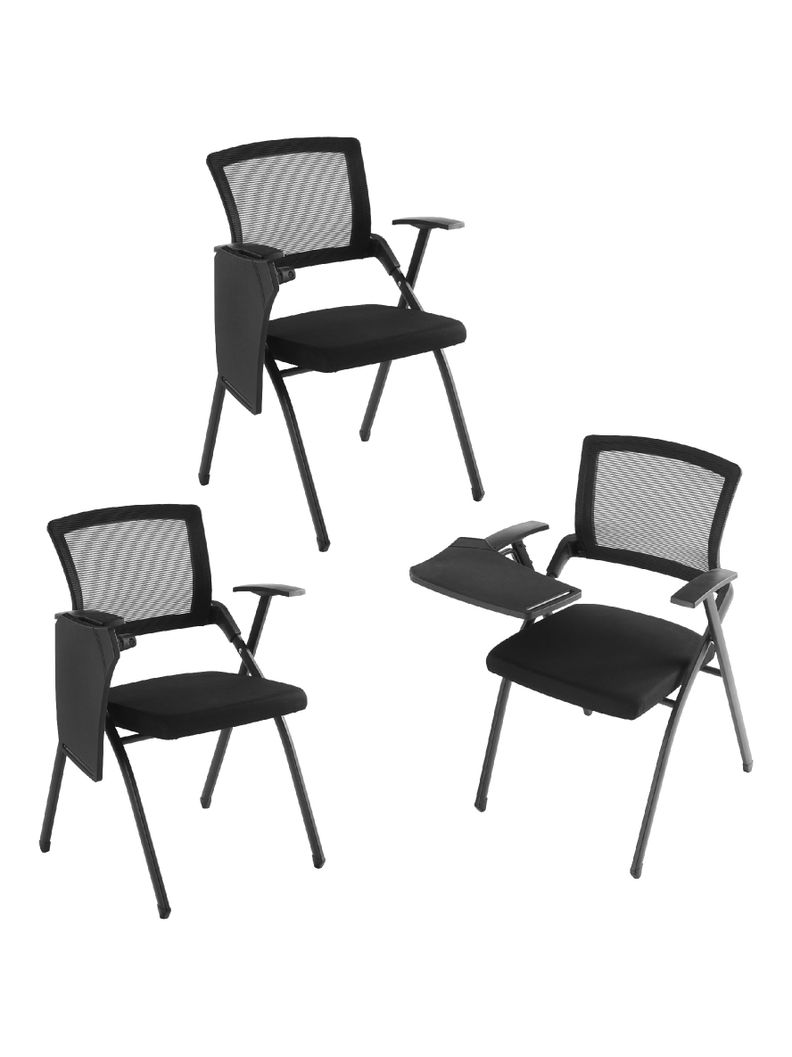 Set x3 Sillas Universitarias con Pupitre Rebatible ERGO-810-0