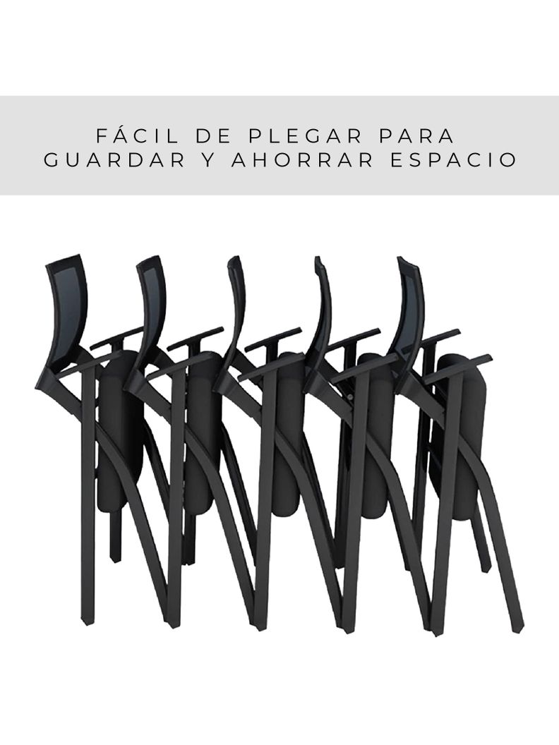Set x3 Sillas Universitarias con Pupitre Rebatible ERGO-810-4