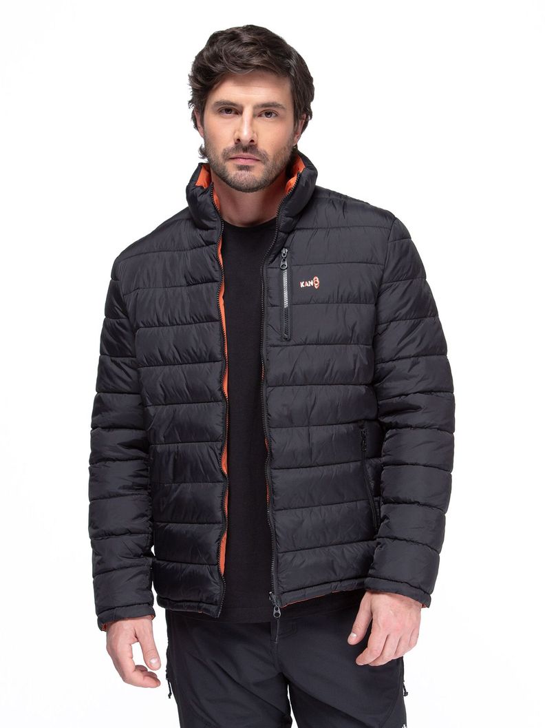 Parka Reversible Hombre color Negro / Terracota Kano Alerce-0
