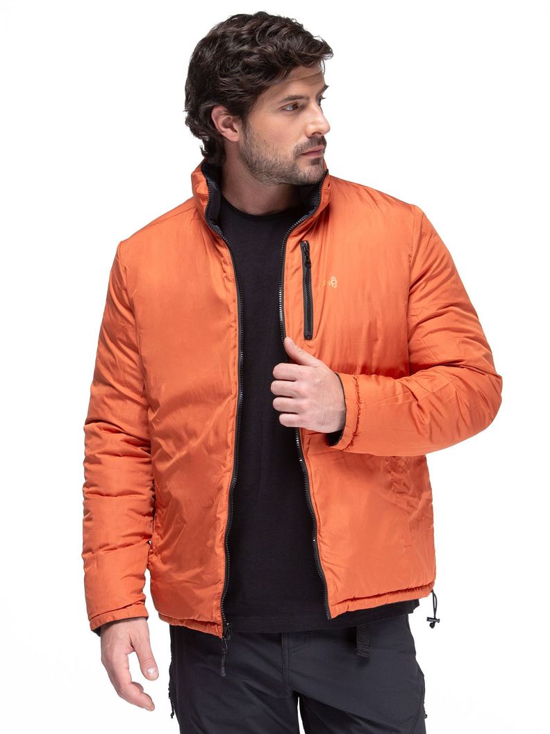 Parka Reversible Hombre color Negro / Terracota Kano Alerce-2