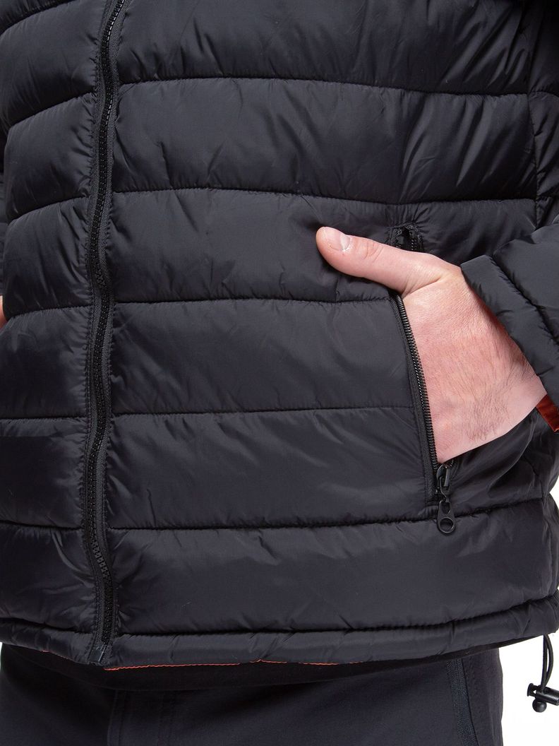 Parka Reversible Hombre color Negro / Terracota Kano Alerce-3