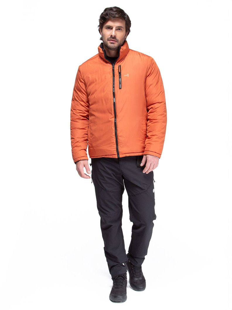 Parka Reversible Hombre color Negro / Terracota Kano Alerce-6