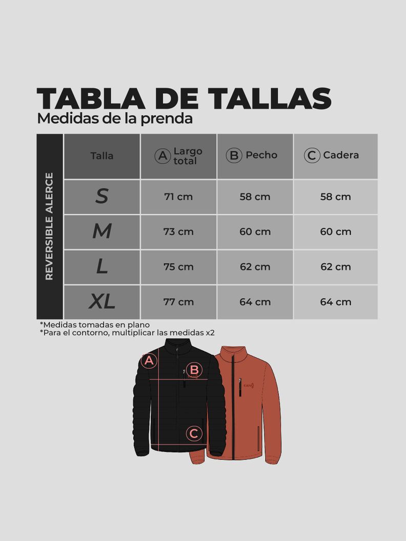 Parka Reversible Hombre color Negro / Terracota Kano Alerce-7