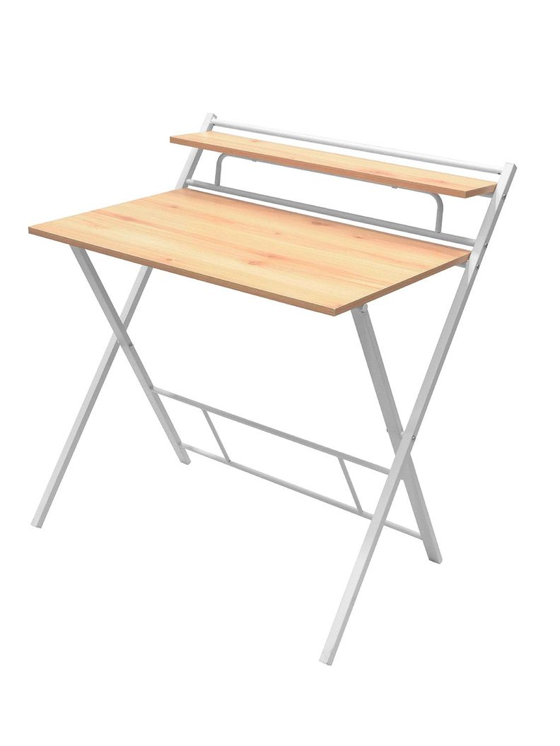 Escritorio Plegable Relan Tripoli Blanco Compacto-0