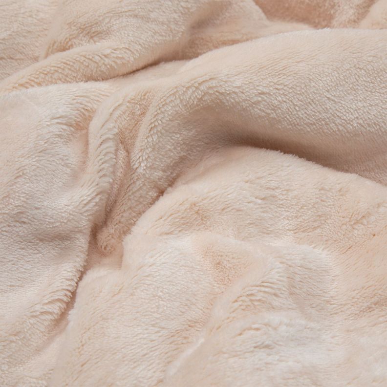 Manta Frazada Sherpa Polar Franela Crema King Relan-3