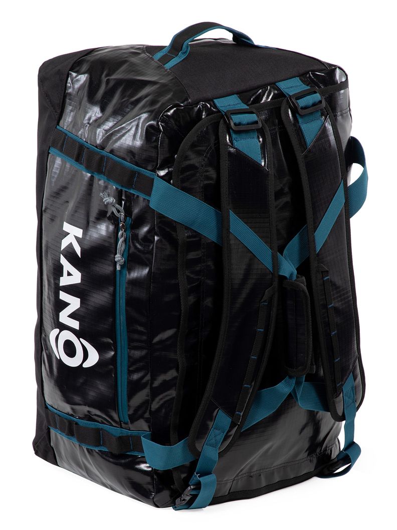 Bolso Mochila Impermeable Negro Kano Outdoor 60L Plegable-5