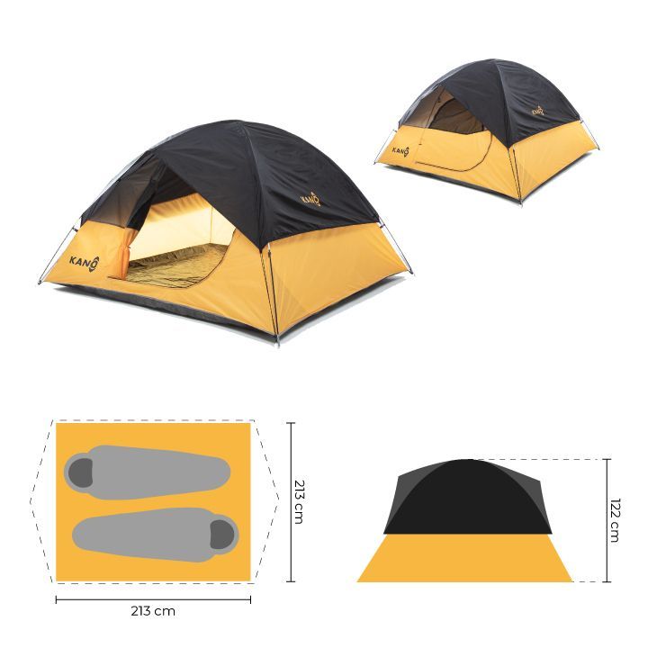Carpa Camping 2 personas Impermeable-1