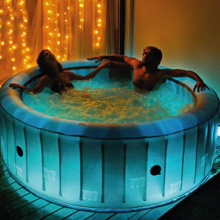 Hot Tub Inflable Starry Comfort Luz LED Para 6 Personas MSpa-1