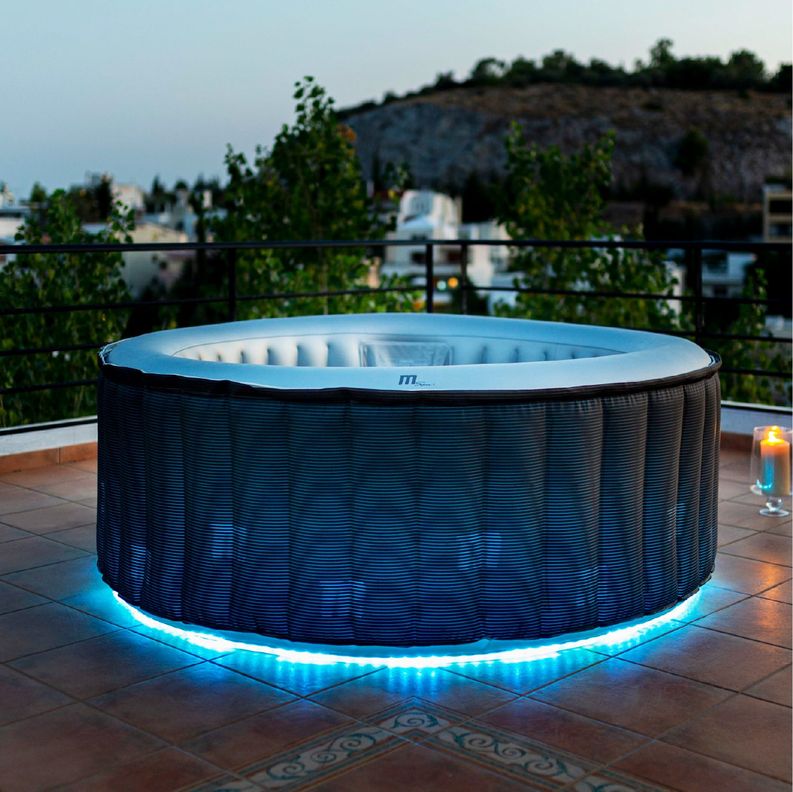 Hot Tub Inflable Starry Comfort Luz LED Para 6 Personas MSpa-9
