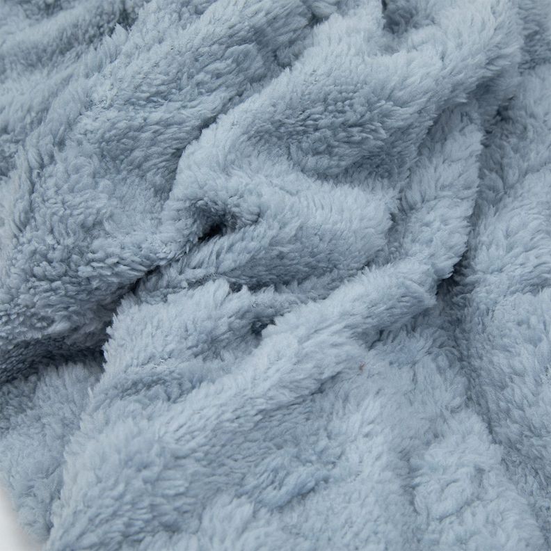 Manta Frazada Sherpa Jacquard Azul 1,5 Plazas Relan-3