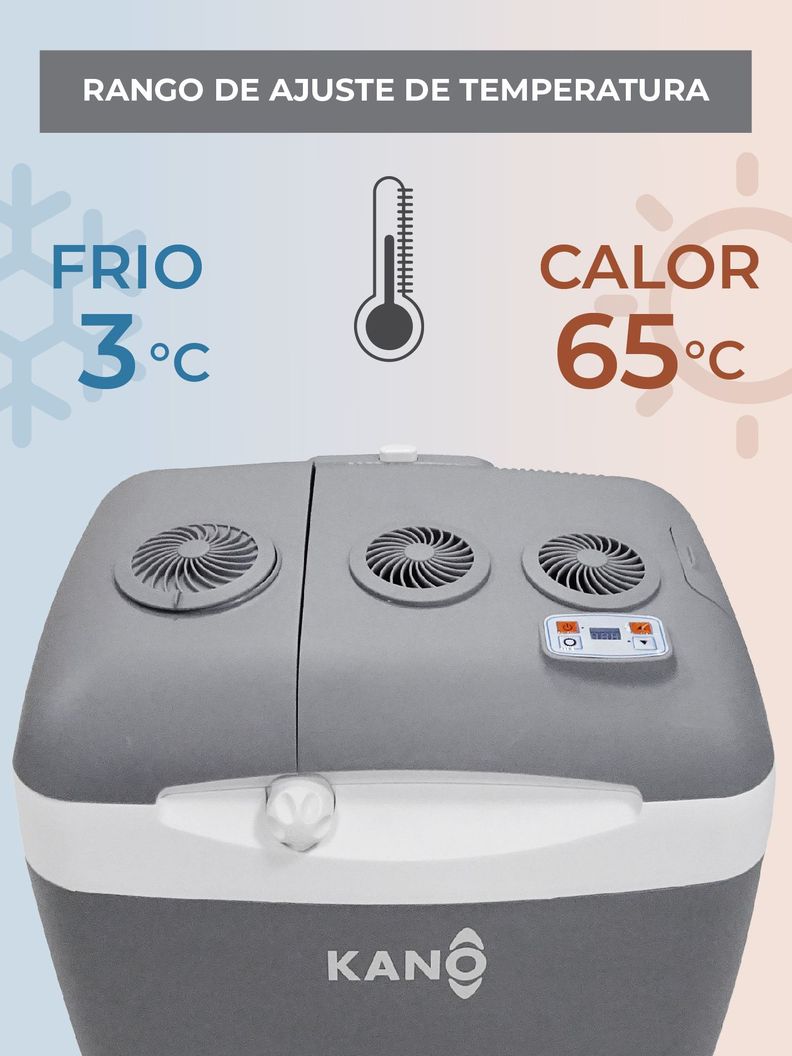 Cooler Eléctrico con Ruedas Kano Steffen 50 L Frio/Caliente-1