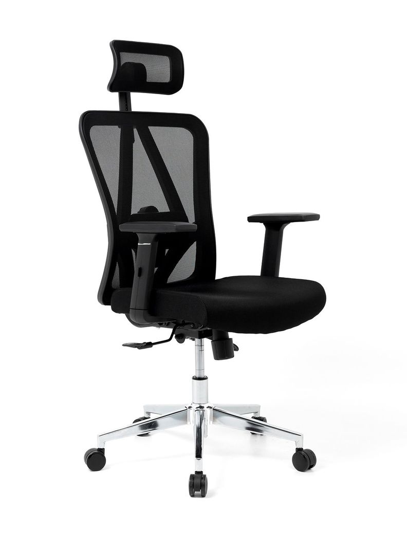Silla de Escritorio Ergonomus Nairobi con Base Cromada-0