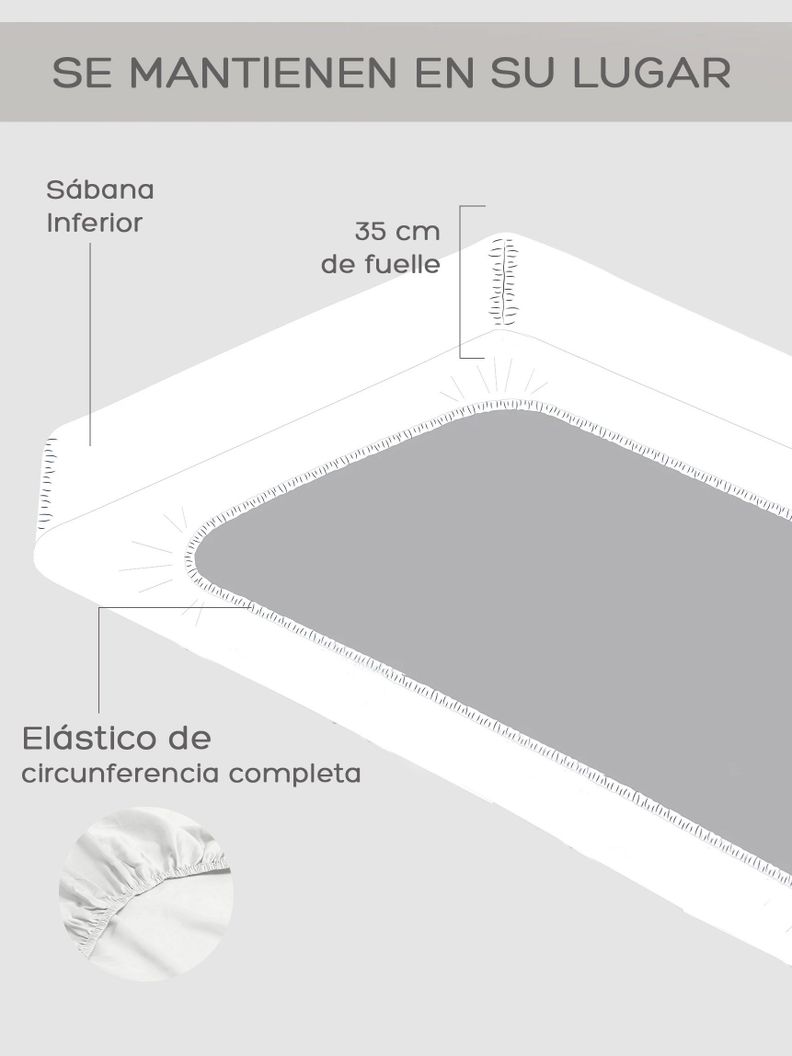 Juego de Sabanas Queen / Sábanas Blancas Relan 600 Hilos-3
