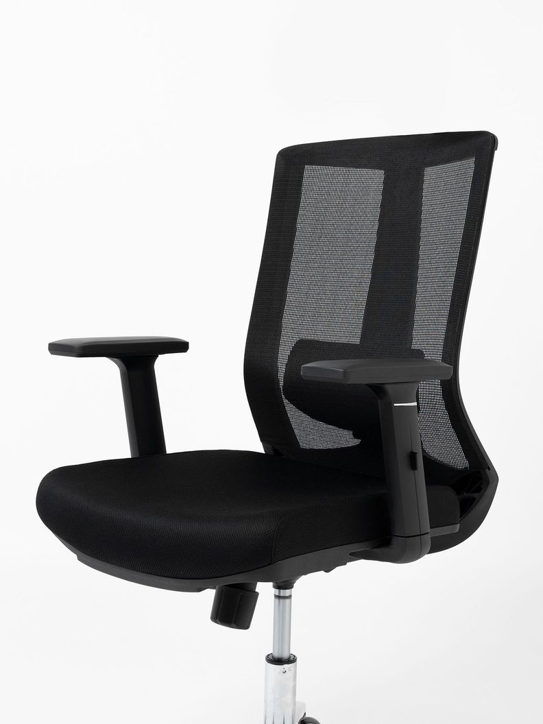 Silla de Escritorio Ajustable Ergonomus Sendai Cromada-5