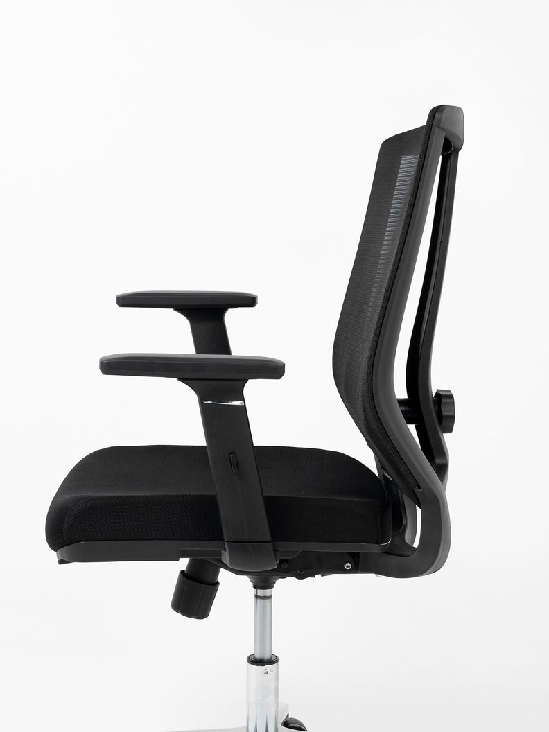 Silla de Escritorio Ajustable Ergonomus Sendai Cromada-8