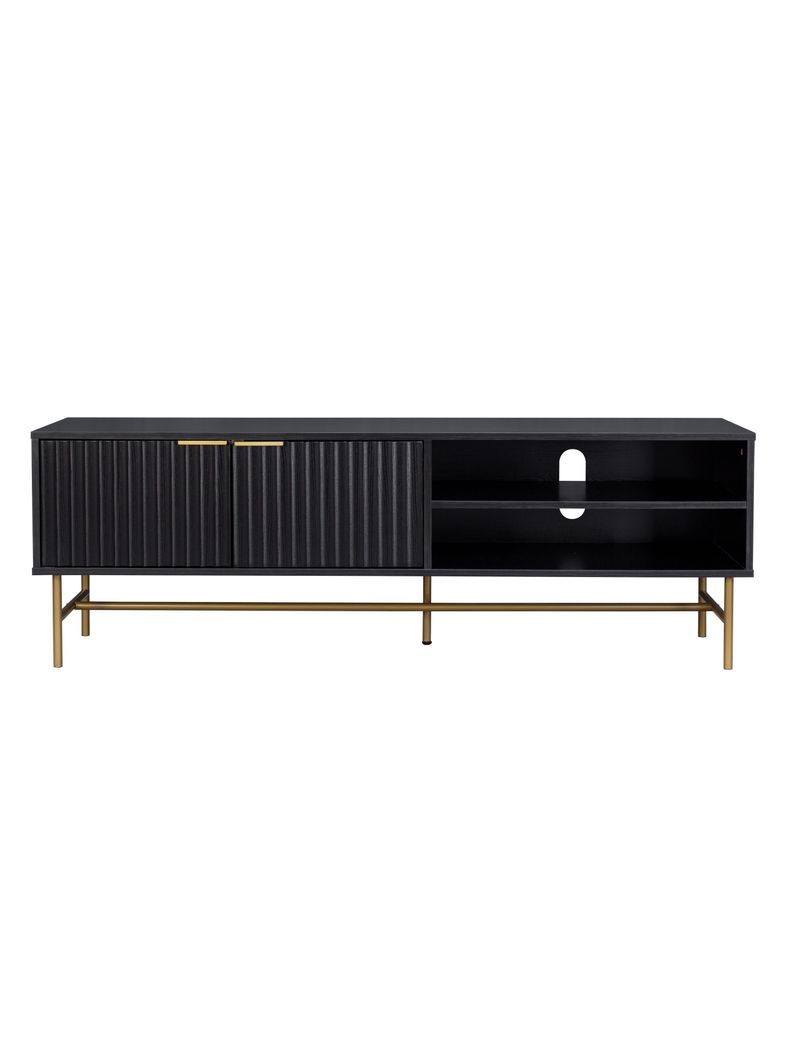 Rack de Tv Acanalado Top Living Queens con Puertas Estante-6