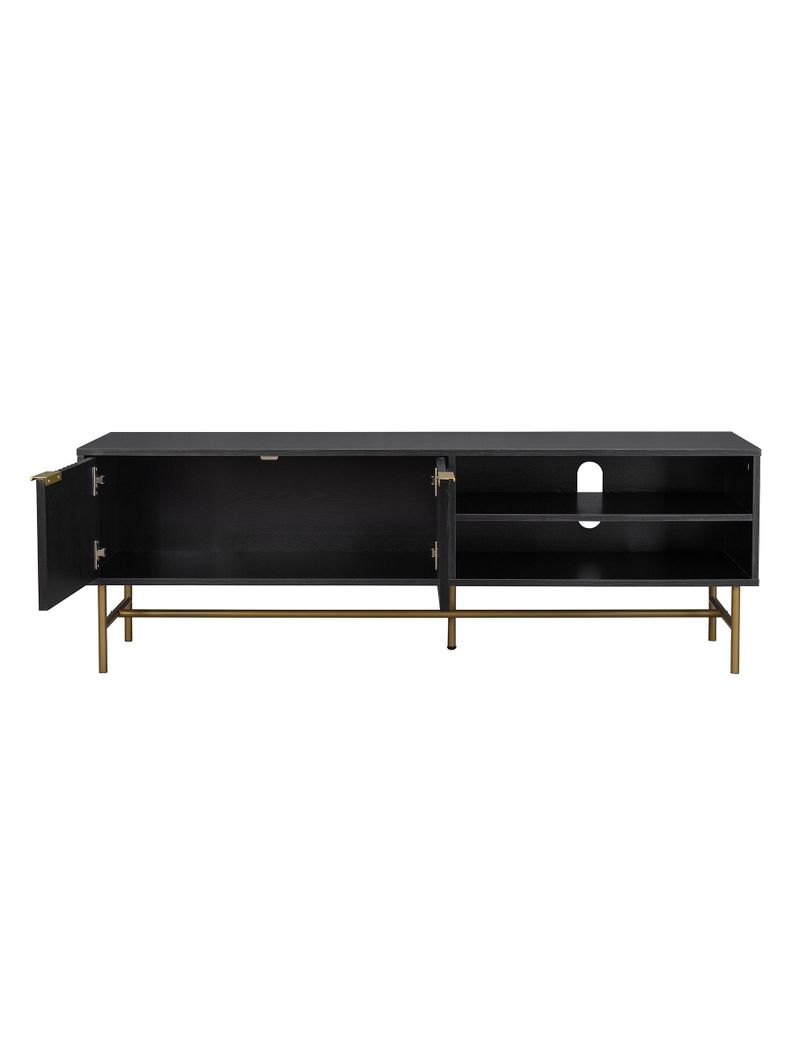 Rack de Tv Acanalado Top Living Queens con Puertas Estante-8