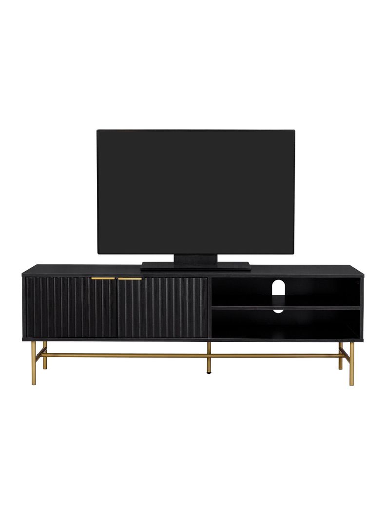 Rack de Tv Acanalado Top Living Queens con Puertas Estante-9