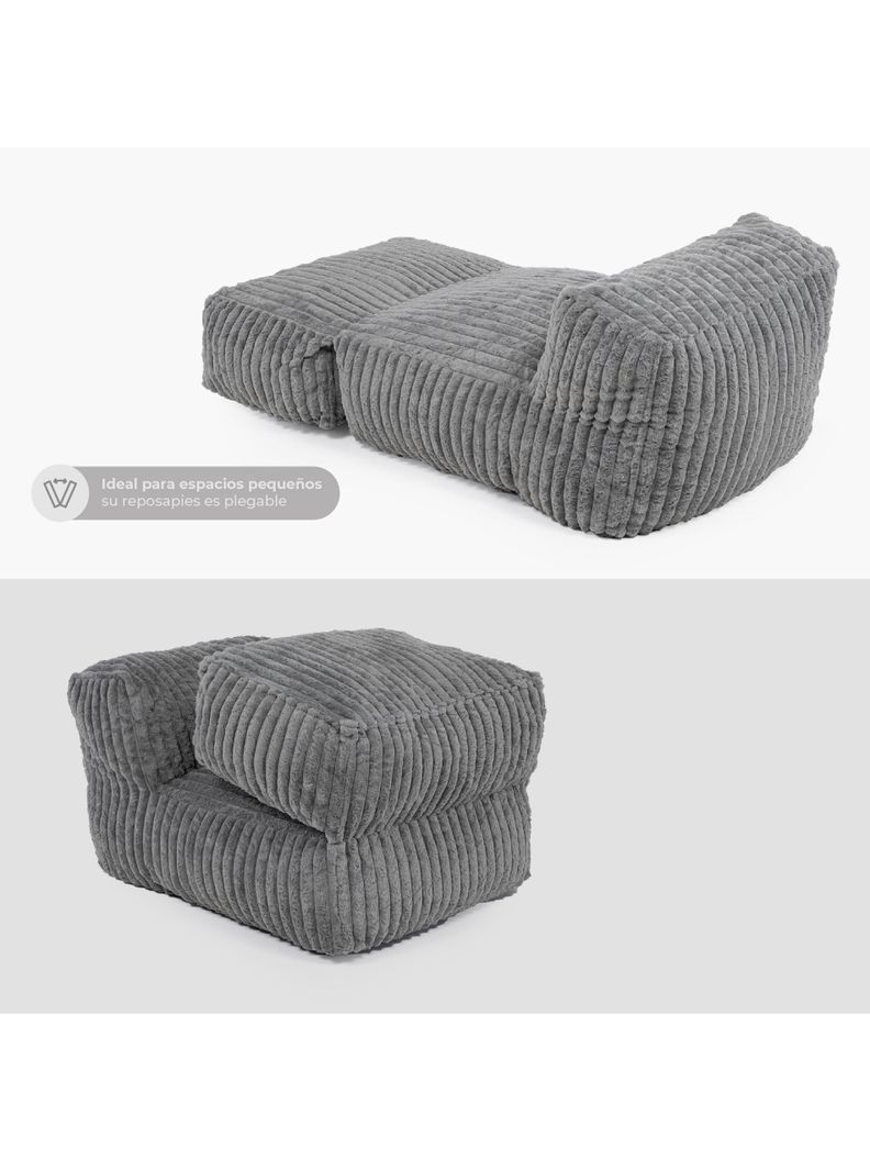 Sillón Pouf / Puff Plegable Relan Otto con Apoyapies-5
