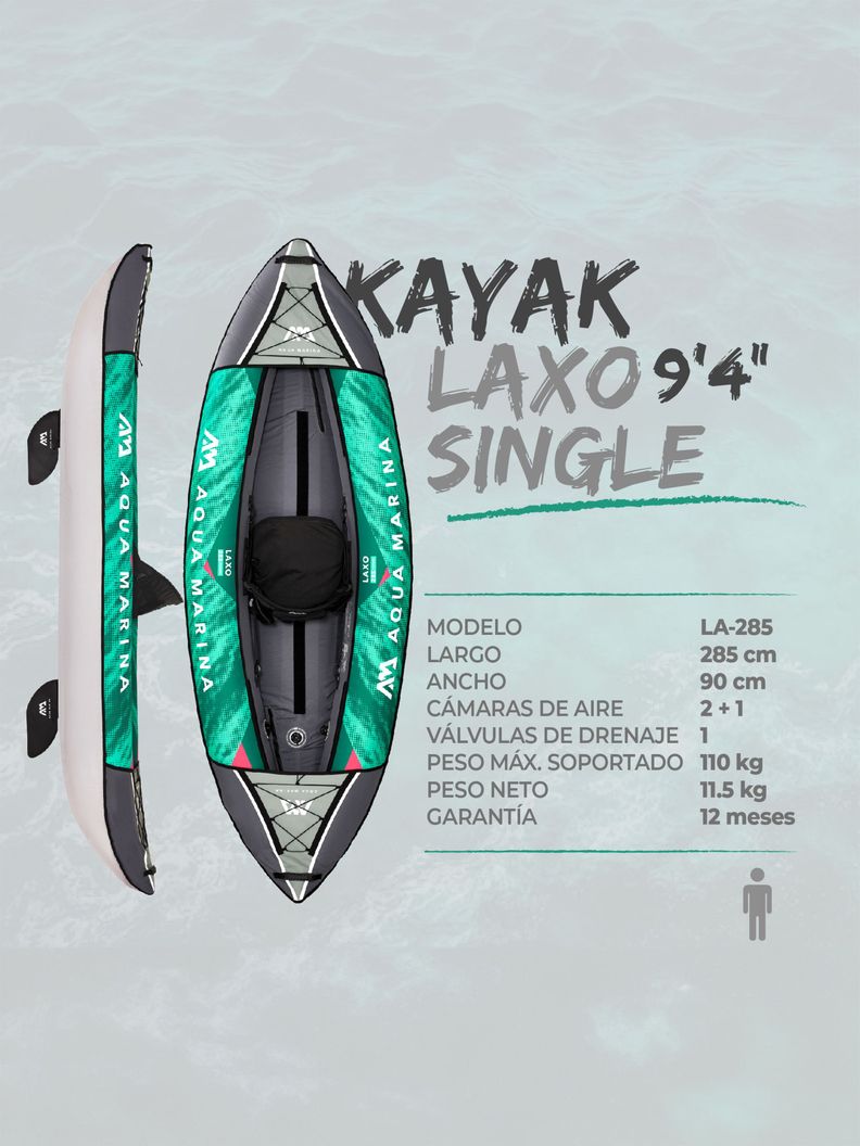 Kayak inflable Laxo Single-2