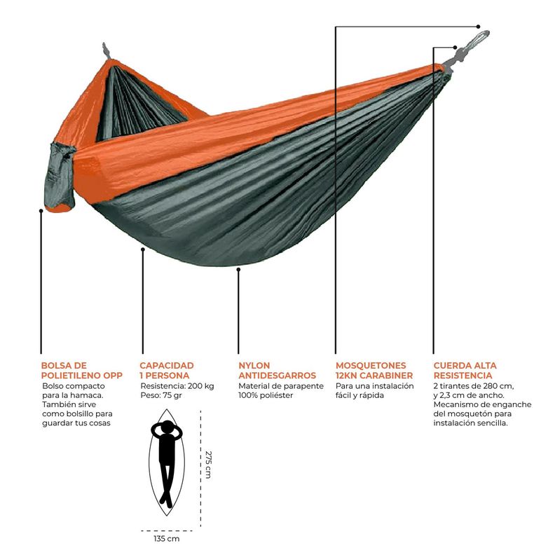 Hamaca Single Alerce Costero / Hamaca Camping-2