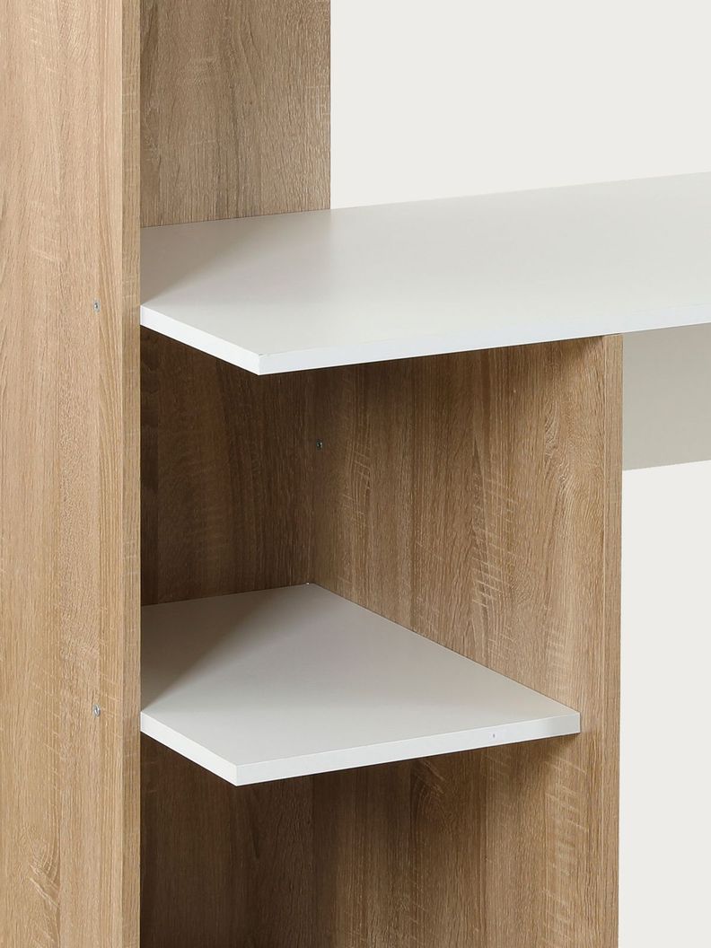 Escritorio con Librero Top Living Maple Nórdico Estantes-6