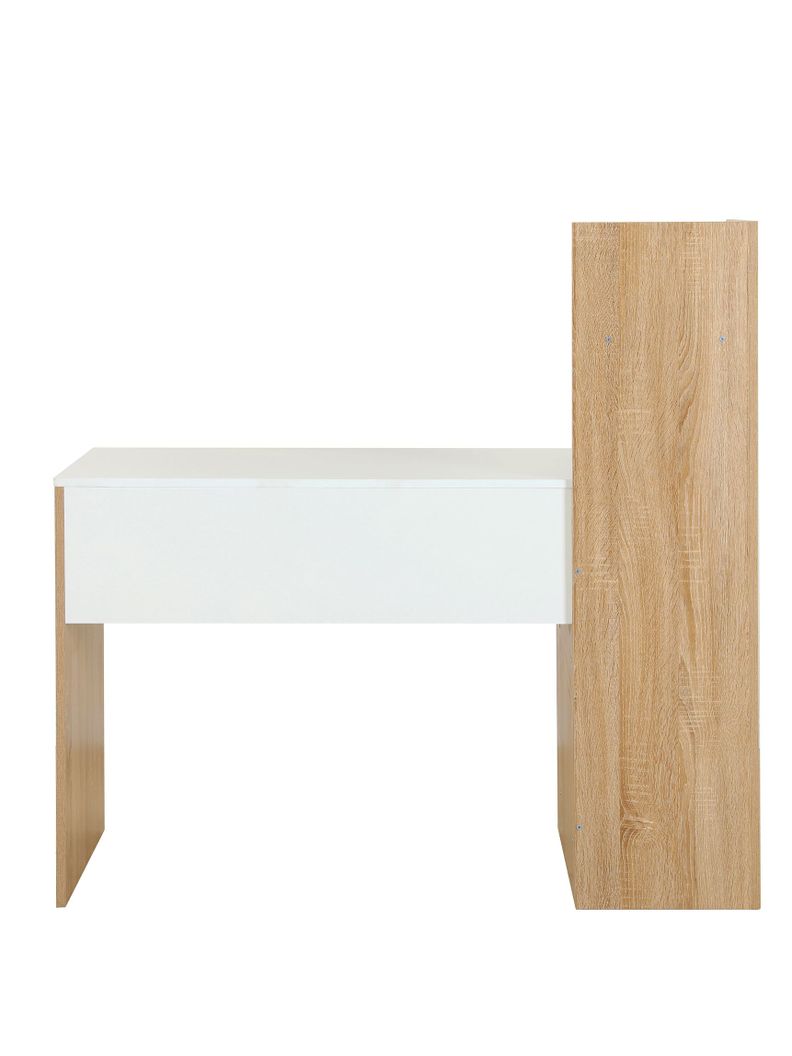 Escritorio con Librero Top Living Maple Nórdico Estantes-7