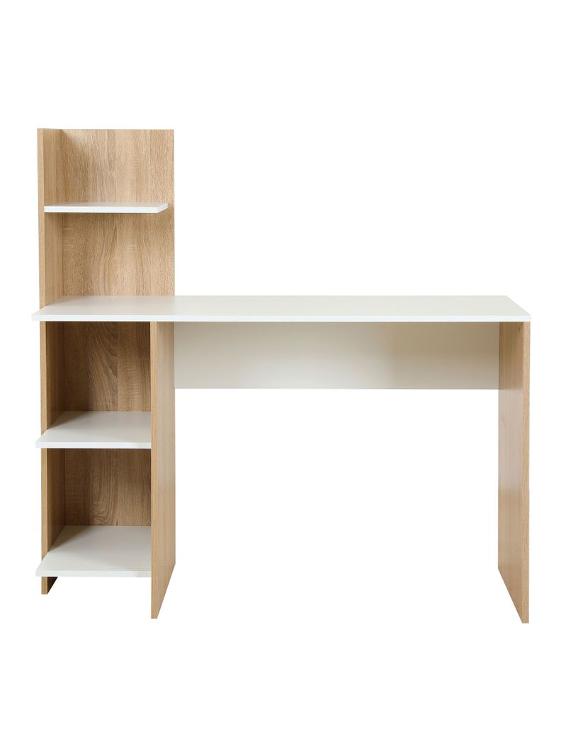 Escritorio con Librero Top Living Maple Nórdico Estantes-9