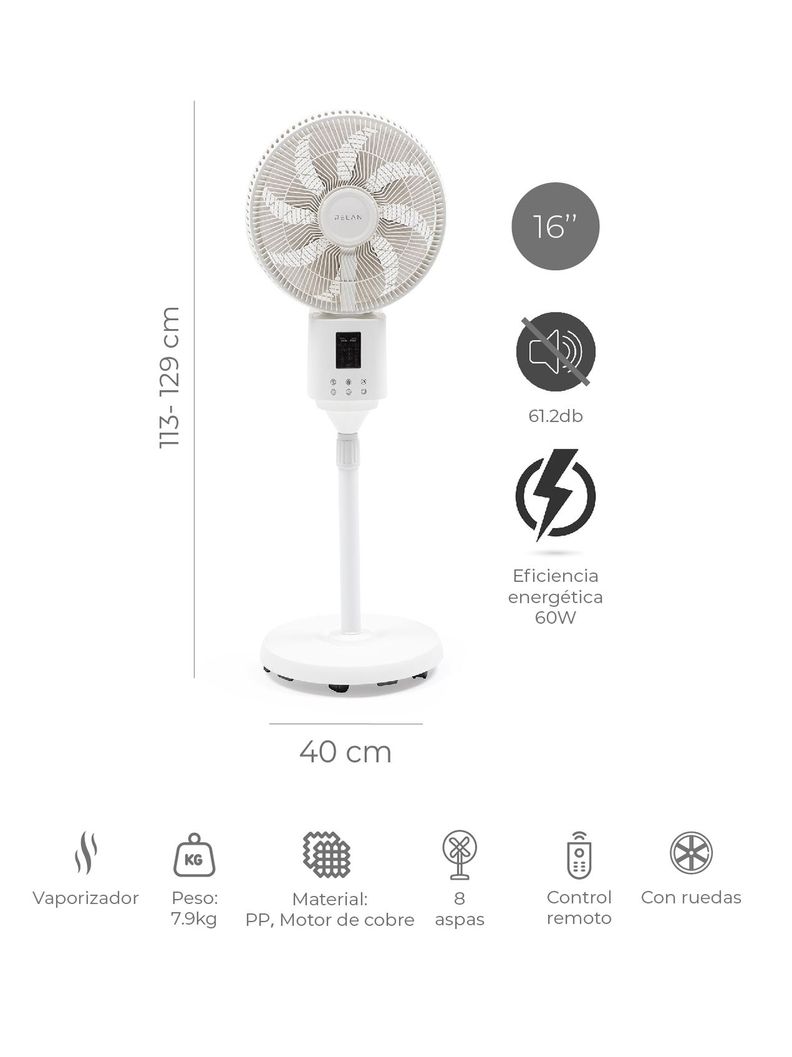 Ventilador con Aspersor Relan Air & Mist Con Control Remoto-2