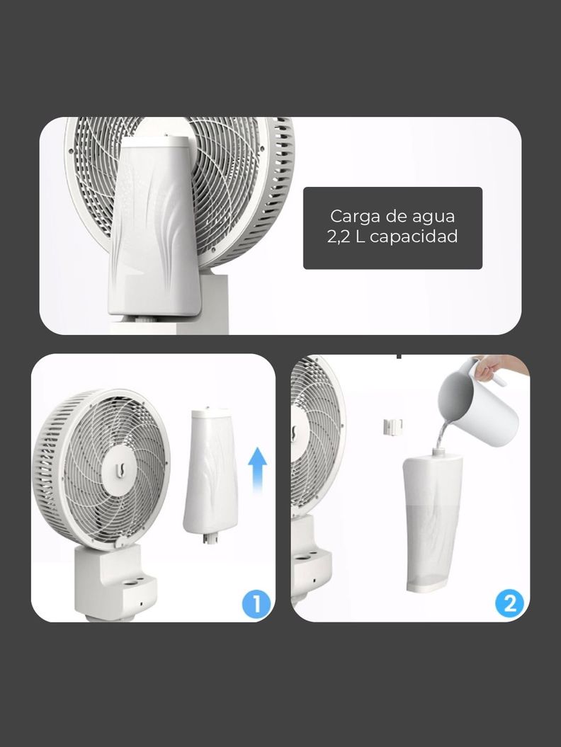 Ventilador con Aspersor Relan Air & Mist Con Control Remoto-5