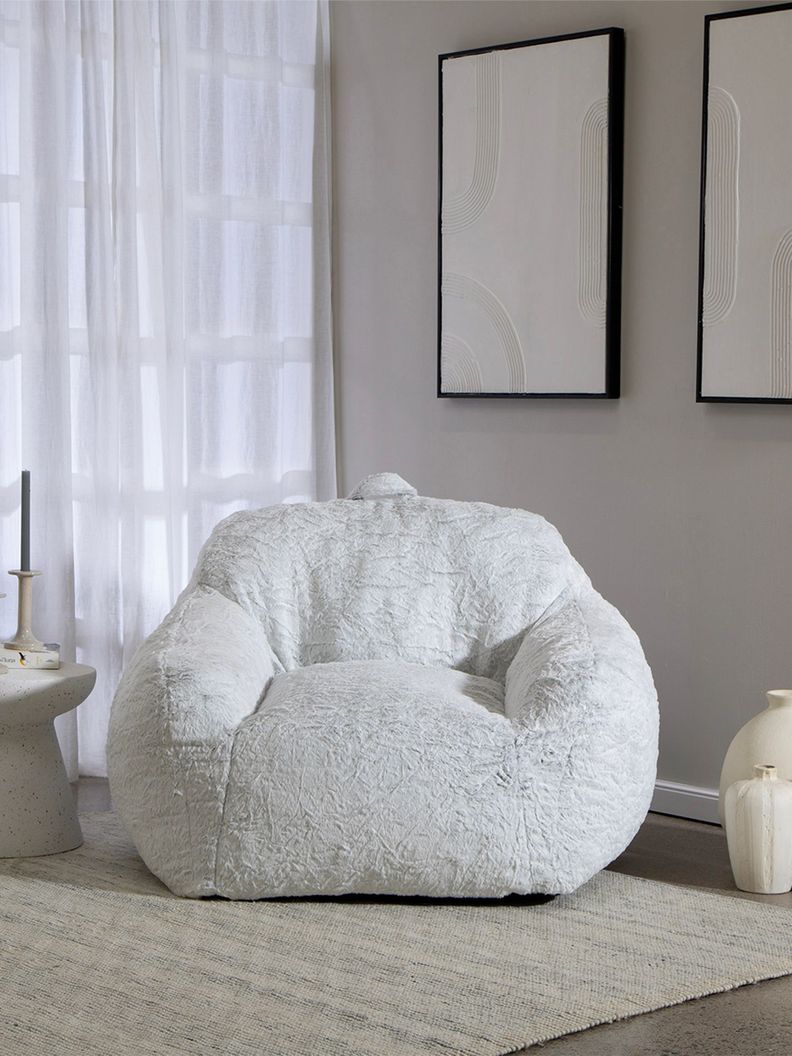 Sillón Pouf / Puff Relan Ditto de Sherpa con Relleno-2