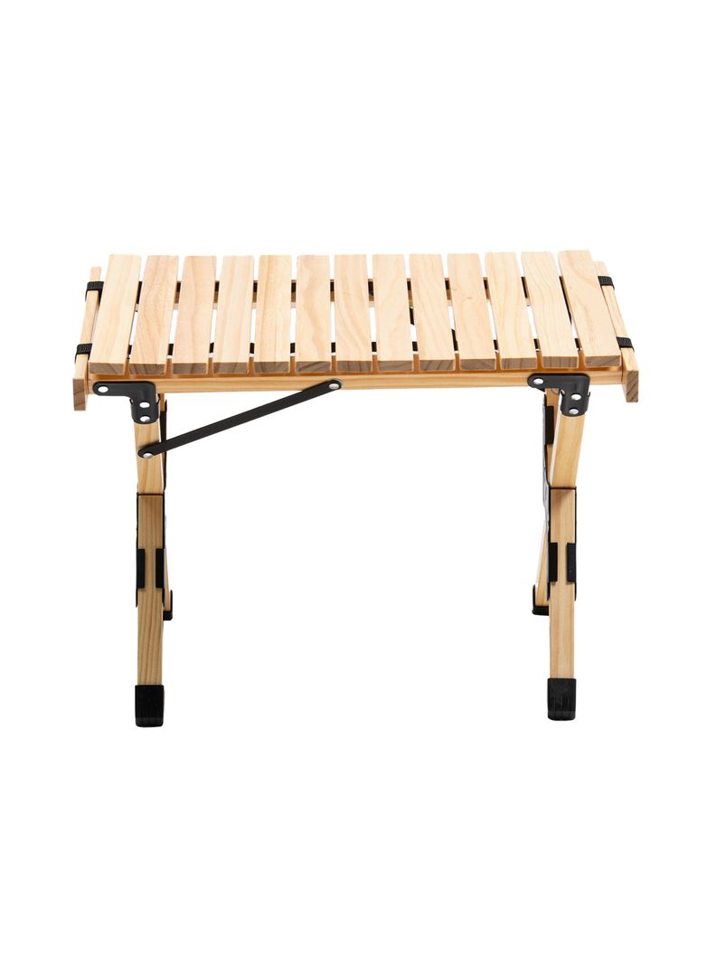 Mesa Plegable de Madera Clara Para Camping Natural Kano-2