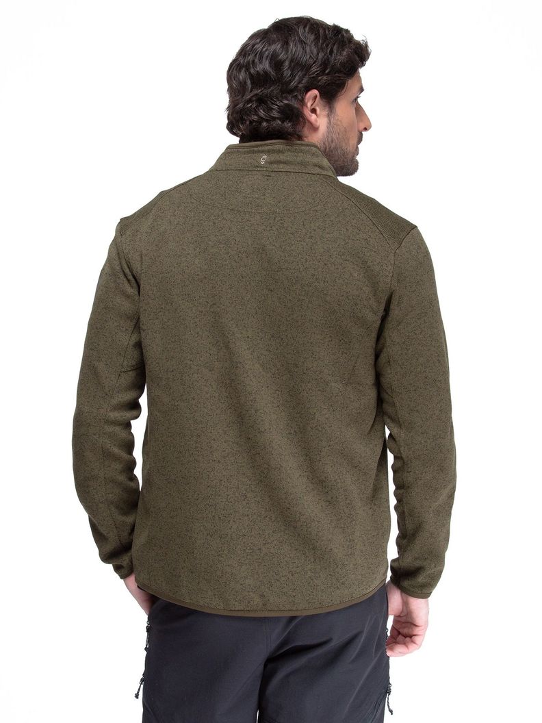 Chaqueta Polar Blend Hombre Kano Notro Verde con Bolsillos-6