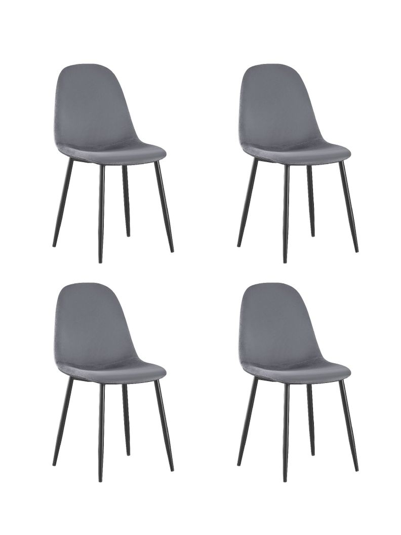Set x4 Sillas de Comedor Eames Top Living Ralina Terciopelo-0
