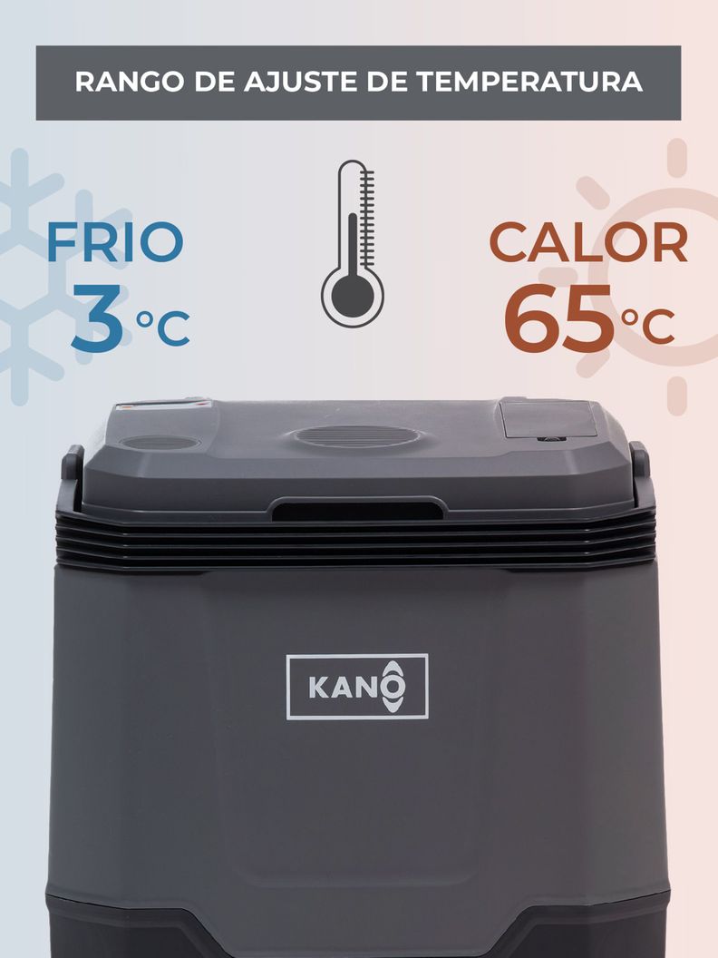 Cooler Eléctrico Portátil Kano Queulat Enfría y Calienta 33L-1