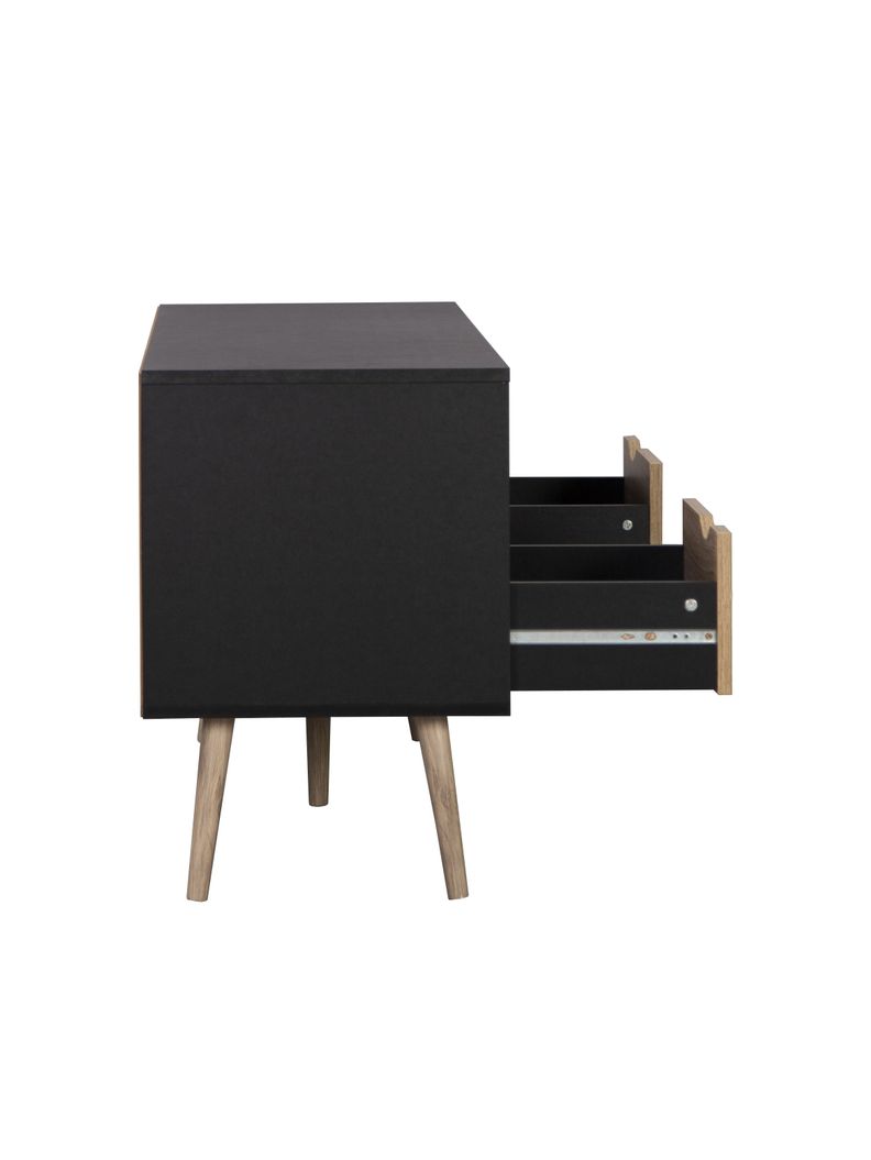 Rack de TV Top Living Bolonia Black con Cajones Nórdico-5