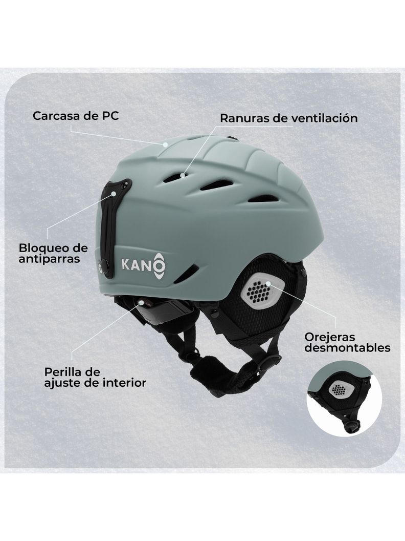 Casco de Nieve para Niños Kano Moss para Ski Snowboard-2