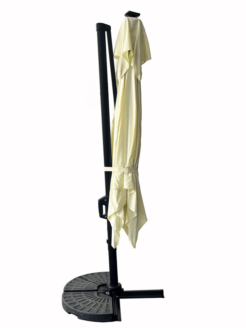 Quitasol Reforzado con Base Relan Bright Night Luces 300cm-6
