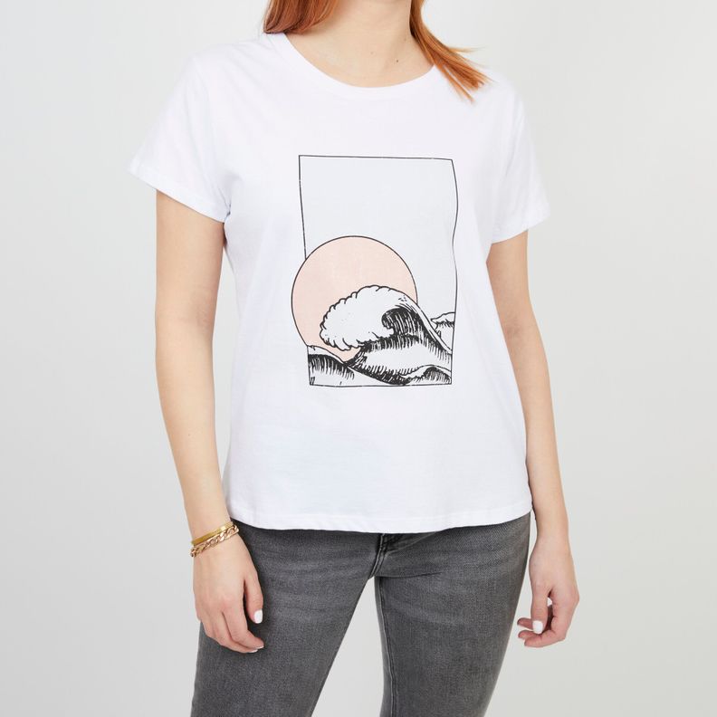 Polera Olas / Ropa Kano / Polera Manga Corta-1