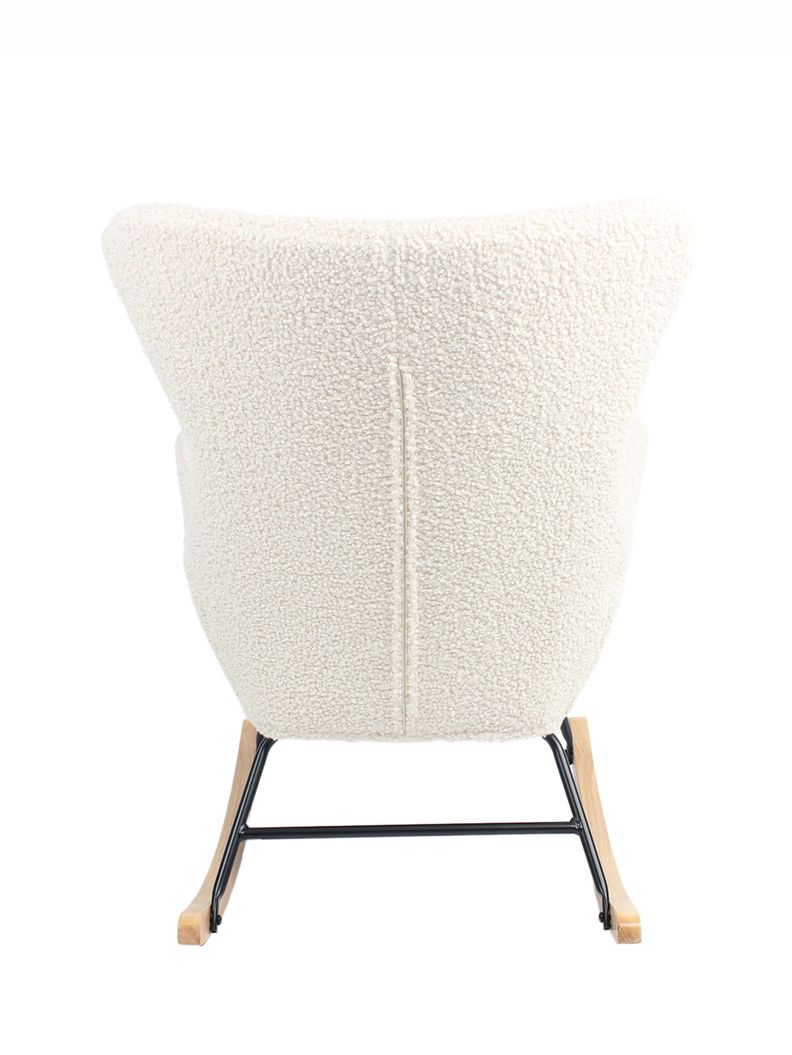 Sitial Mecedora Sherpa Relan Tavia Silla Individual Beige-2