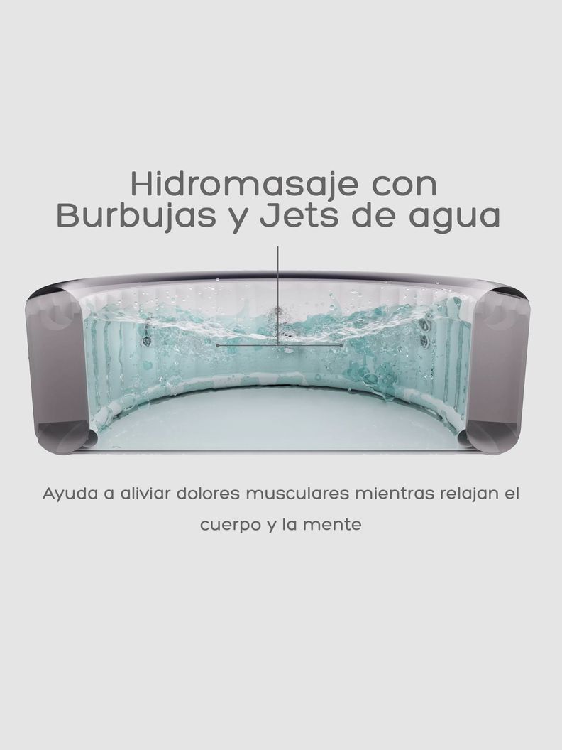 Hot Tub Inflable Spa Carlton Muse Jets Para 6 Personas MSpa-6
