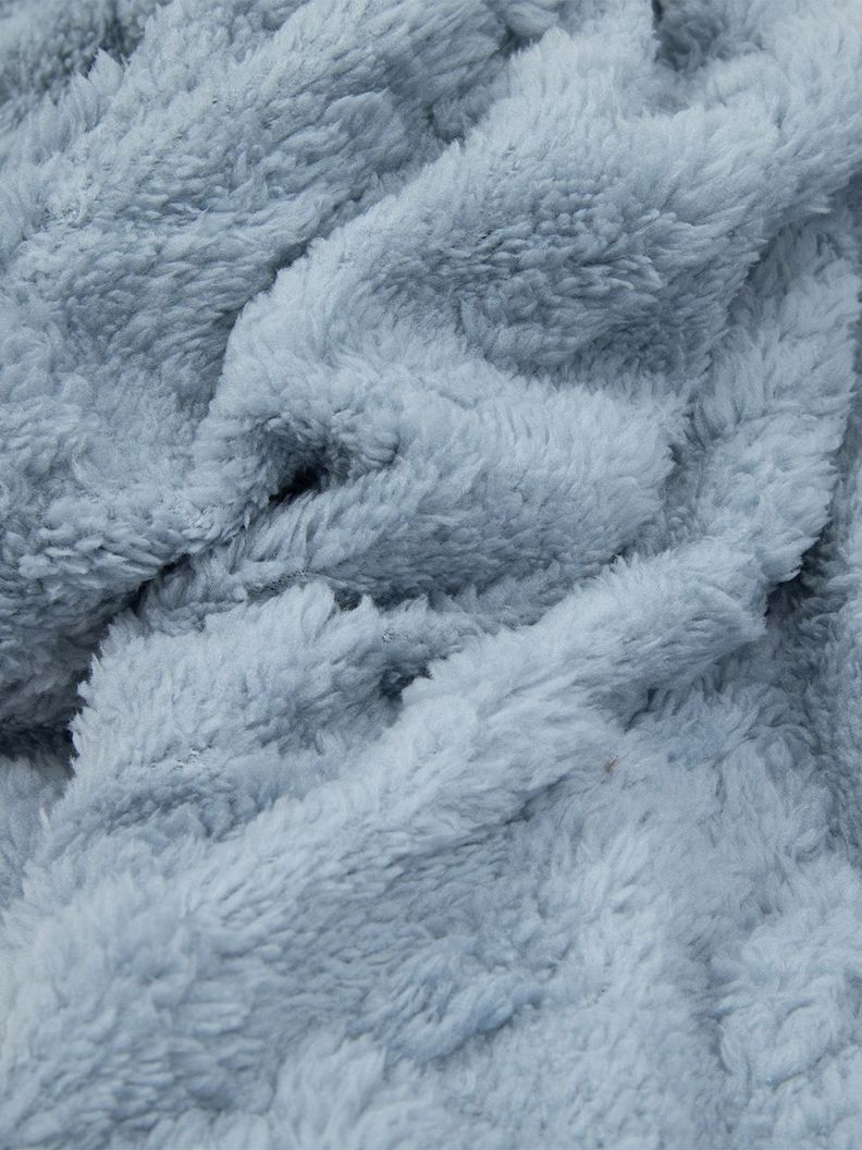 Manta Frazada Sherpa Jacquard Azul King Relan-2